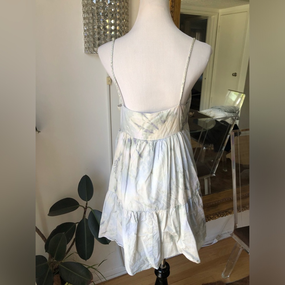 Zara Multicolor Ruffled Mini Button-Down Sundress… - image 2